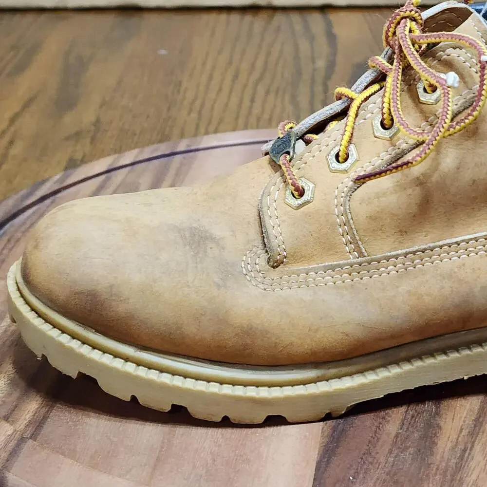 Timberland Boots Mens Size 7.5 Brown Leather 10348 Waterproof Ankle Work USA